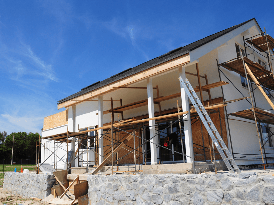 Construction of a house.